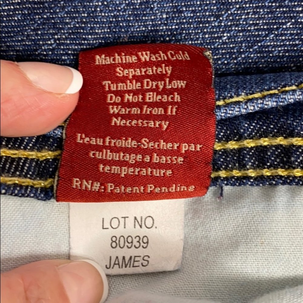 Dry Aged Denim James Jeans Antique Gold Bootleg - Picture 13 of 16